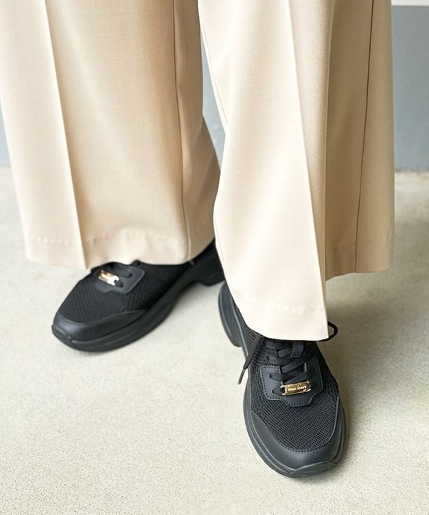 steppi 【VERY掲載 / 撥水 / 洗える】ボリュームソール スニーカー ブラック