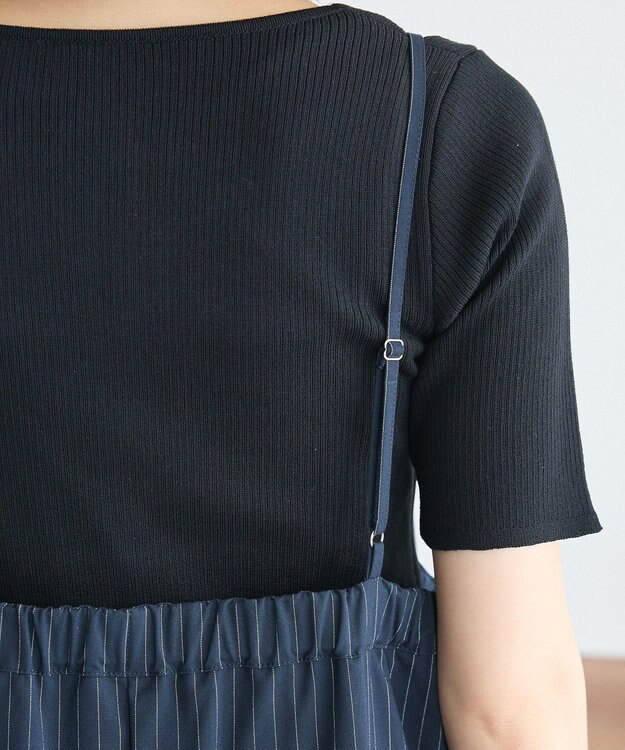 Green Parks Ｖネックキャミワンピース Navy