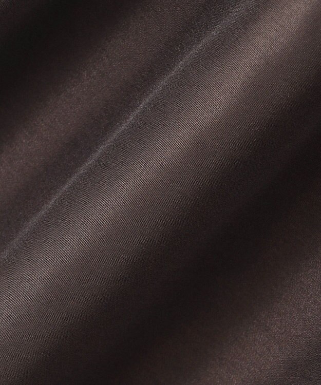 uncrave 【手洗い可】シャイニー シアー コクーンスカート（uncrave STANDARD） チャコールブラウン