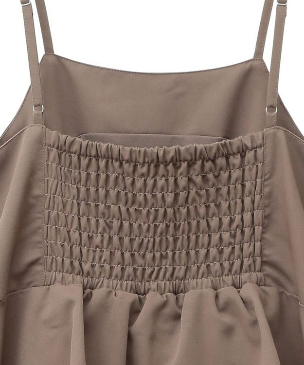 Green Parks ・ＥＬＥＮＣＡＲＥ　ＤＵＥ　ペプラムサロペット Dark Beige