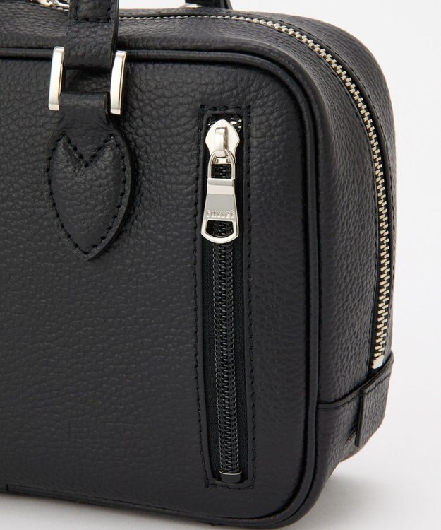 russet 【2025AW新作】シュリンクレザー2WAYミニボストンバッグ(CE-1581) Black