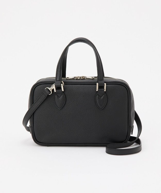 russet 【2025AW新作】シュリンクレザー2WAYミニボストンバッグ(CE-1581) Black