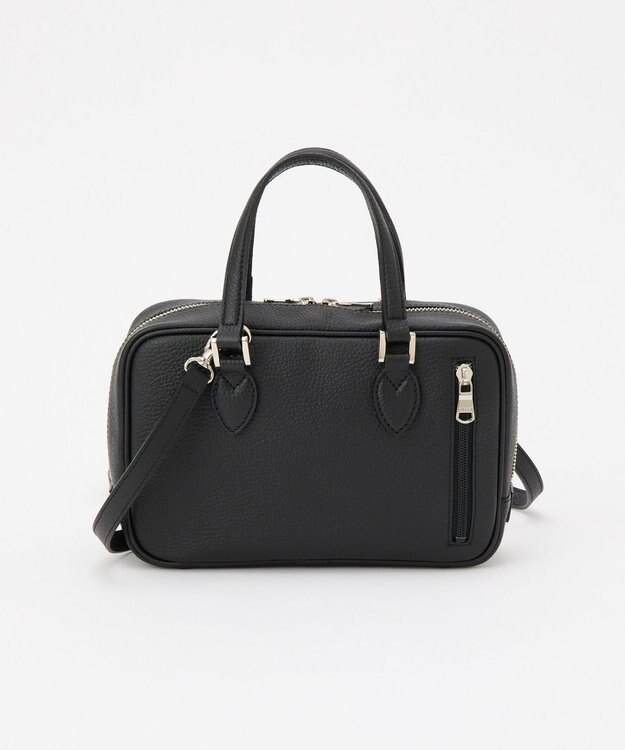 russet 【2025AW新作】シュリンクレザー2WAYミニボストンバッグ(CE-1581) Black