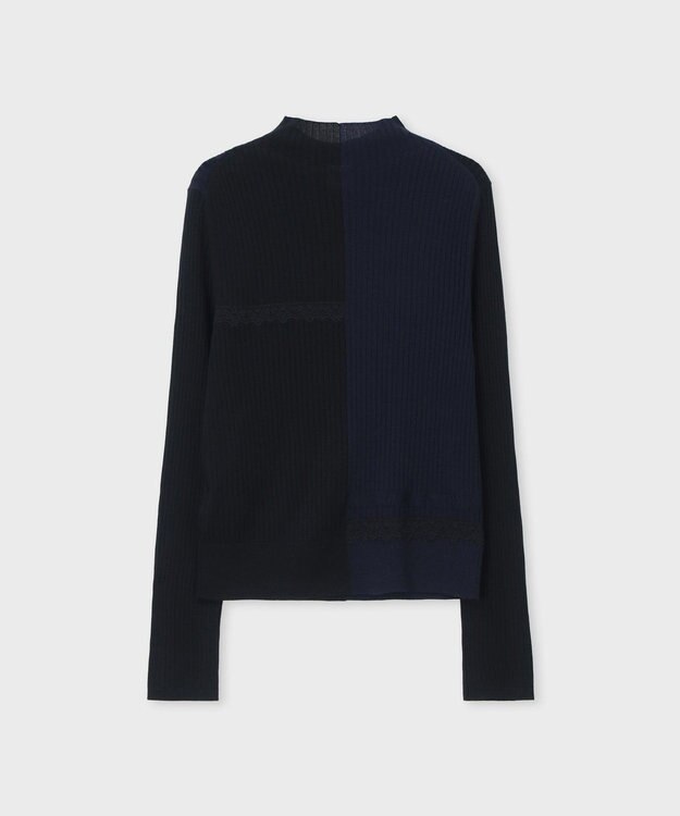 Paul Smith レース カラーブロック ニット ネイビー