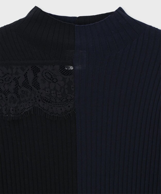 Paul Smith レース カラーブロック ニット ネイビー