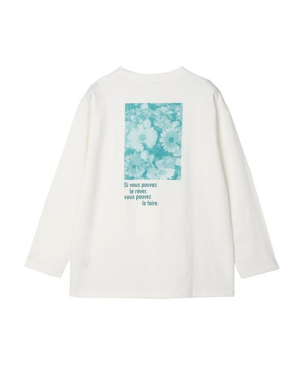 earth music&ecology Ａｕ　ｐｅｔｉｔ　ｂｏｎｈｅｕｒ　ロンＴ Off White