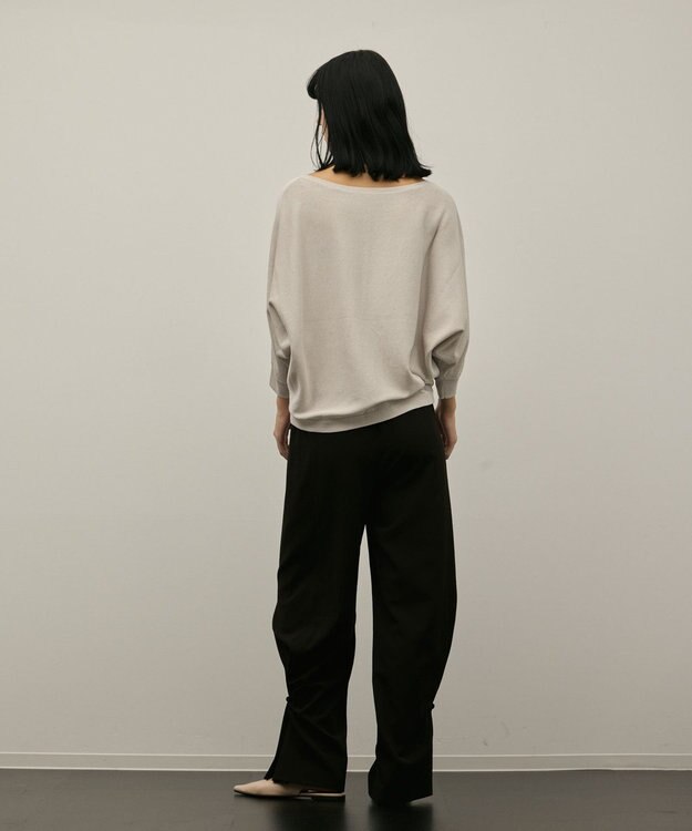 GRACE CONTINENTAL ドルマンニットトップ グレー