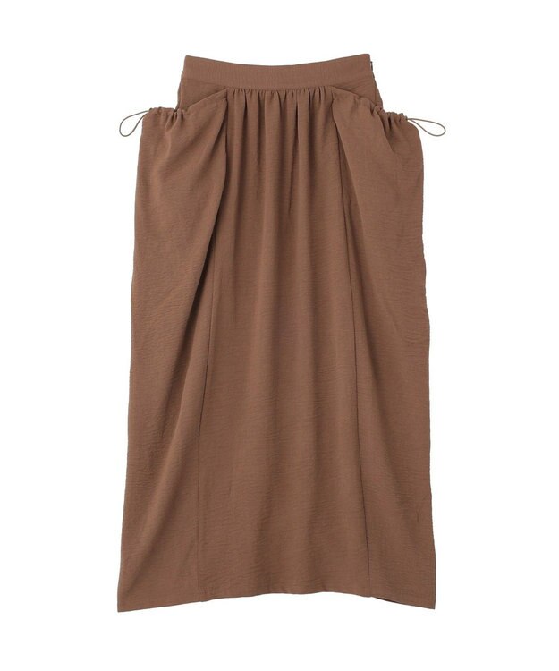 CRAFT STANDARD BOUTIQUE ドレープポケットデザインスカート Brown