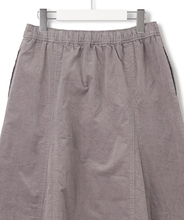 J.PRESS YORK STREET 【WOMEN】コーデュロイ スカート ライトグレー系