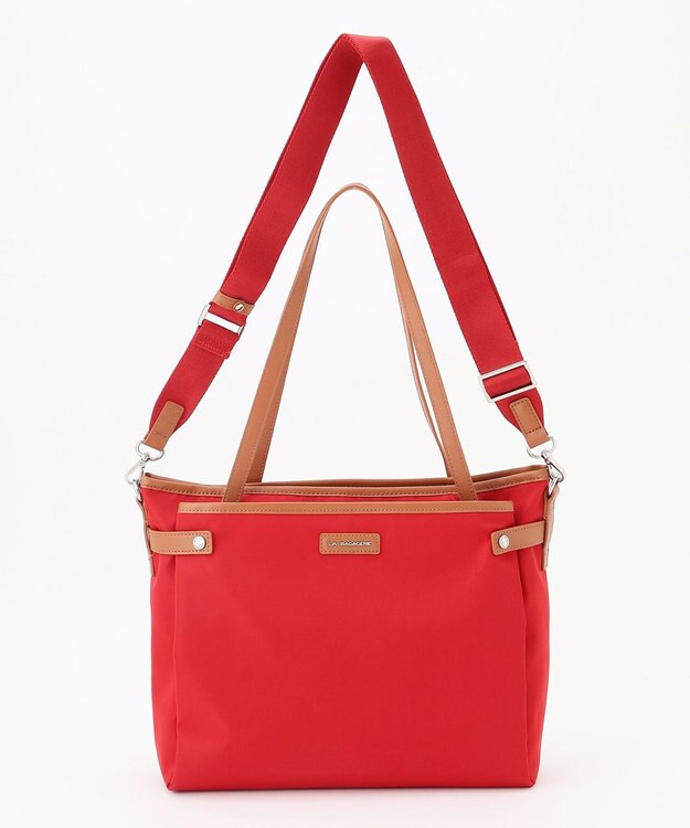 LA BAGAGERIE 【撥水ナイロン】ベーシックA4トート レッド