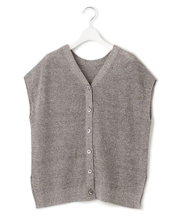 23区 L 【前後着用可能】ピュアリネン 2WAY ニット ダークブラウン系5