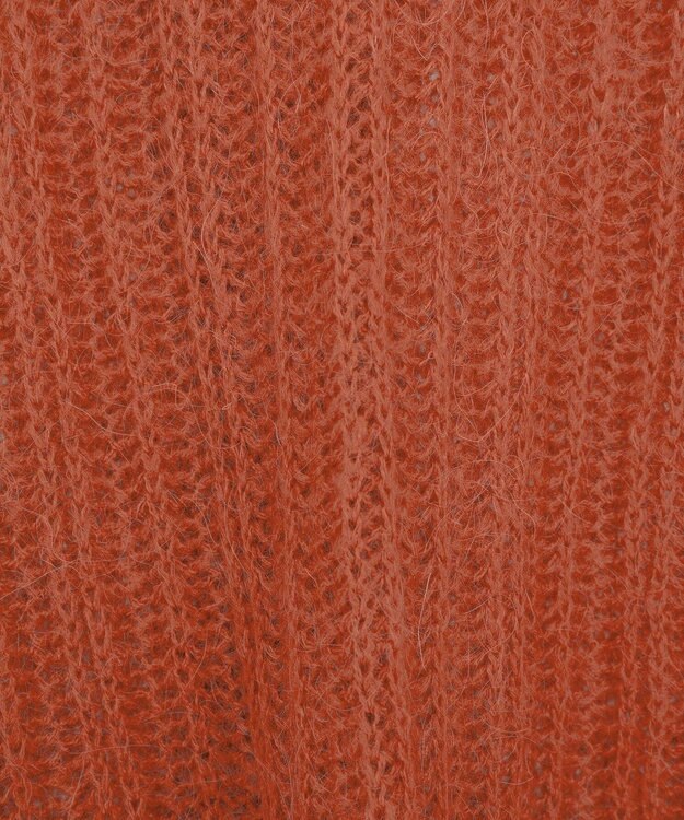 Green Parks シアーニットＶネックカーディガン Orange