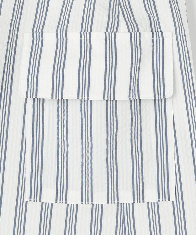 23区GOLF 【WOMEN】【ストレッチ】サッカープリント スカート ホワイト系1