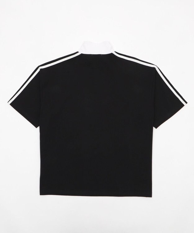 WEGO 【ユニセックス着用ITEM/MLサイズ展開】ヘビーウェイトハーフジップT（SS） ブラック