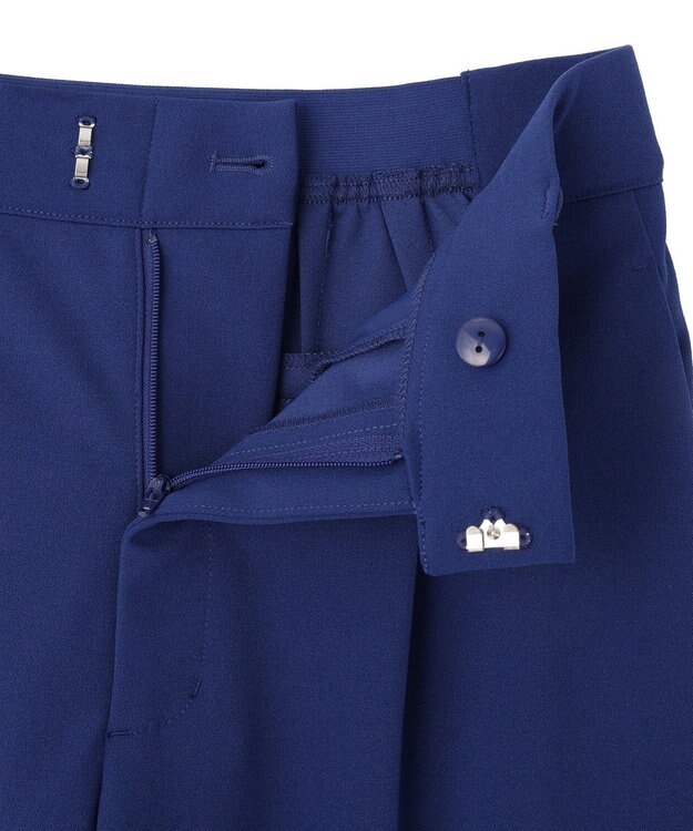 Green Parks きれいシルエット接触冷感テーパードパンツ Blue