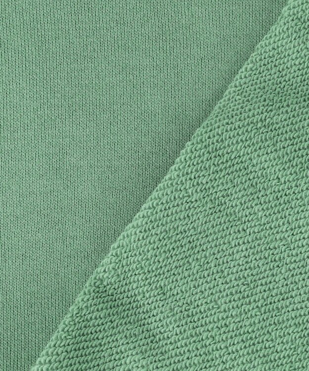 J.PRESS YORK STREET 【UNISEX】裏毛スウェット カーディガン ライトグリーン系