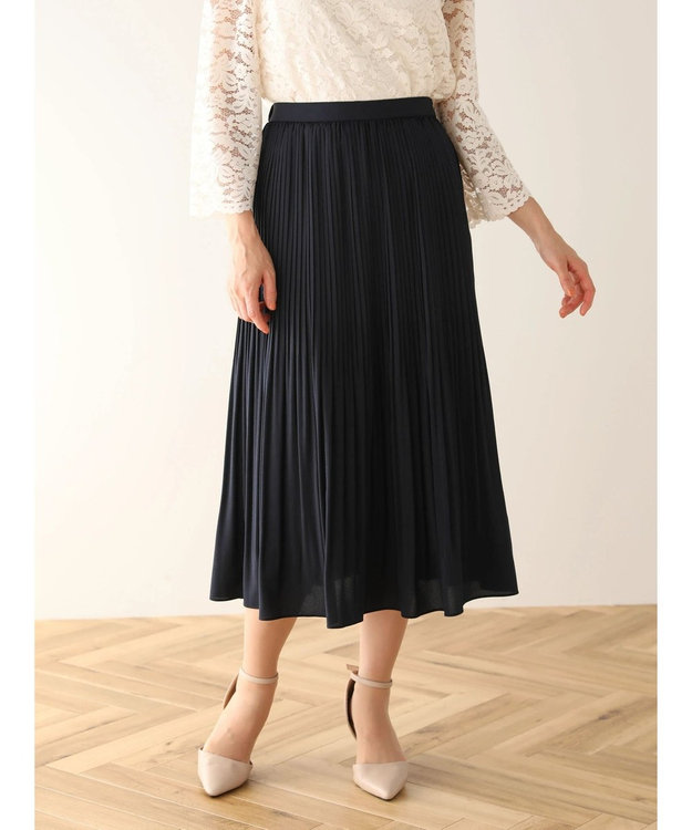 Green Parks ｅｆ－ｄｅ　プリーツスカート Dark Navy