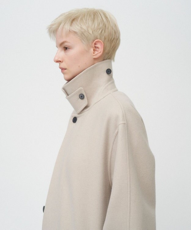 ATON SUPER 120S DOUBLE MELTON | バルマカーンコート BEIGE