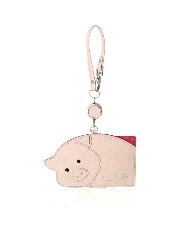 IBIZA アニマーダ　牛革　リール付きパスケース