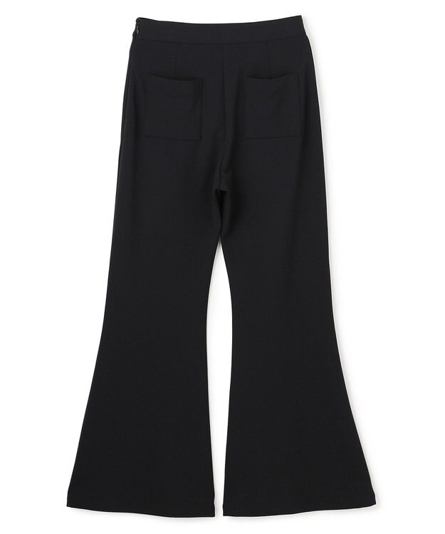 uncrave ジョーゼットダブルジャージー フレアパンツ ブラック