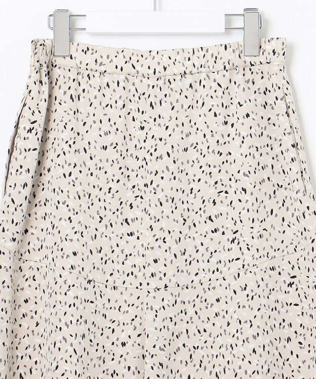 自由区 【洗える】スモールペタルプリント マーメイドスカート ライトグレー系5