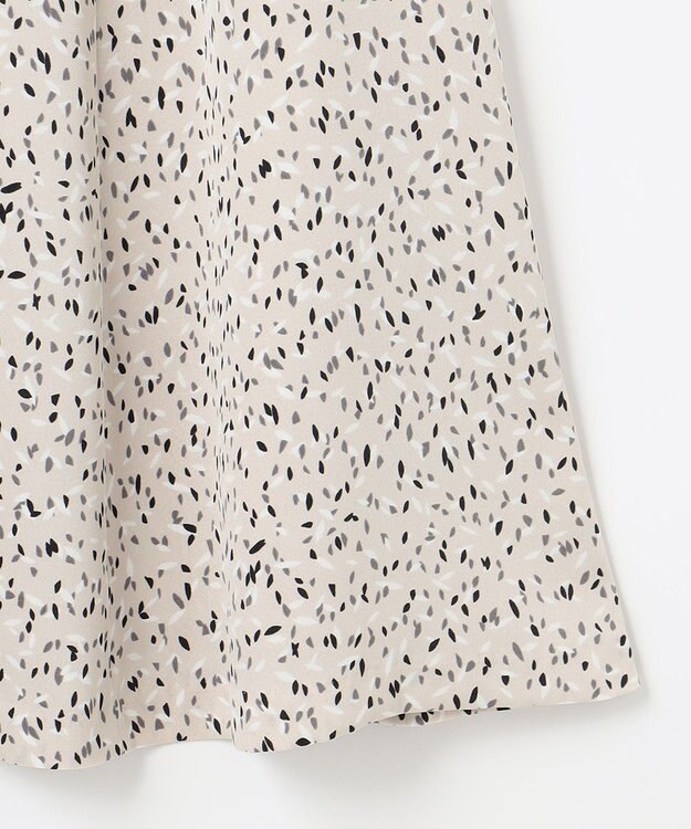 自由区 【洗える】スモールペタルプリント マーメイドスカート ライトグレー系5