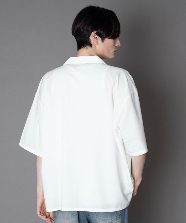 WEGO 【セットアップ対応】TRオープンカラーシャツ（SS） ホワイト
