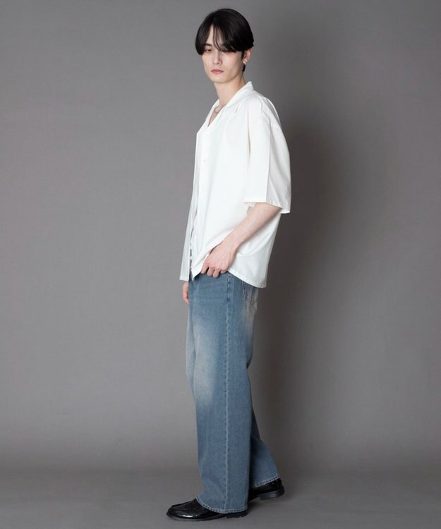 WEGO 【セットアップ対応】TRオープンカラーシャツ（SS） ホワイト