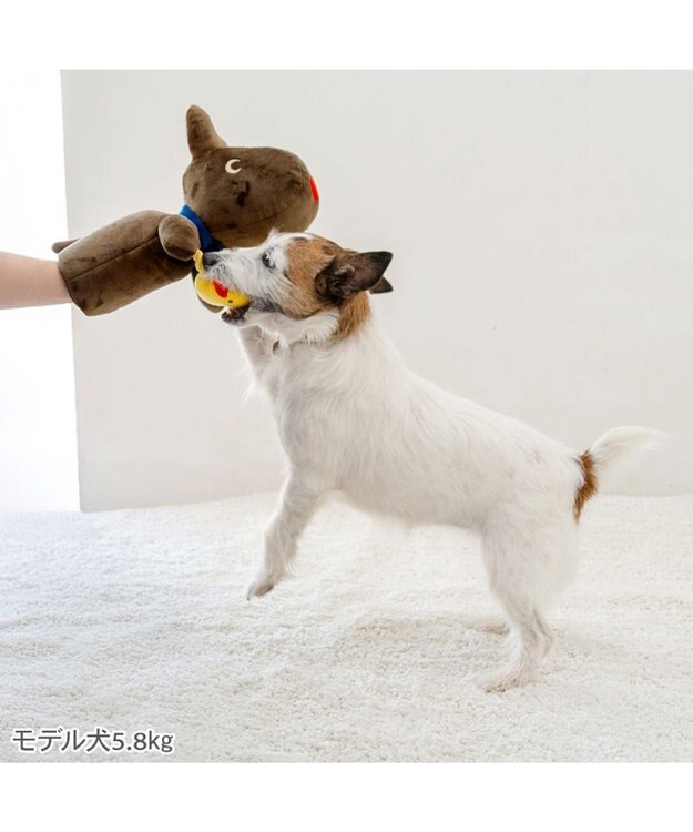 PET PARADISE リサとガスパール ガスパール パペットトイ ブラウン