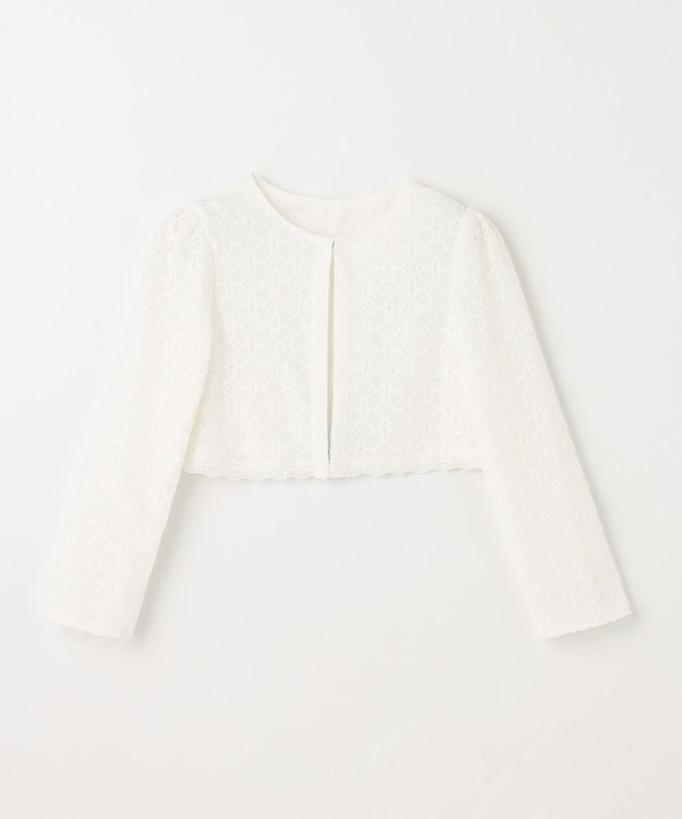 組曲 KIDS 【150-170㎝】レーシージャケット＆ワンピース セット ネイビー系