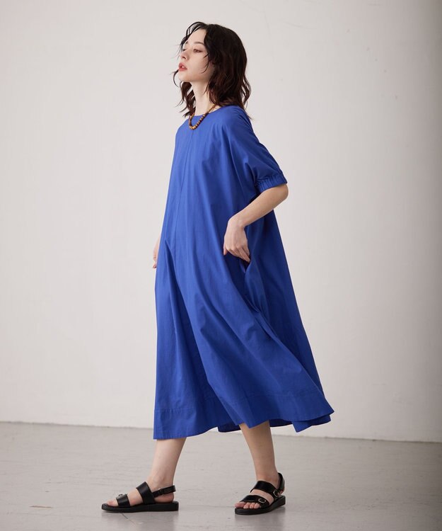 J.PRESS YORK STREET 【WOMEN】ドルマンワンピース ブルー系