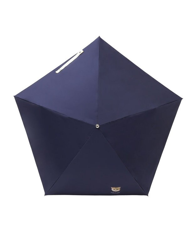 MOONBAT 【一級遮光/軽量】PAUL & JOE 晴雨兼用 折りたたみ日傘 ワンポイント ヌネット ネイビーブルー
