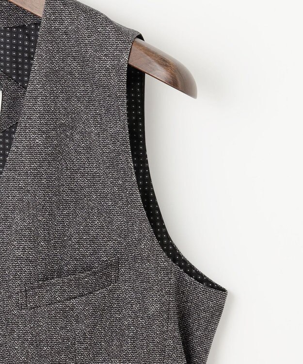 JOSEPH ABBOUD 【ストレッチ/多機能レジャーベスト】エアロムリネコンフォートジャージ ベスト ライトグレー系