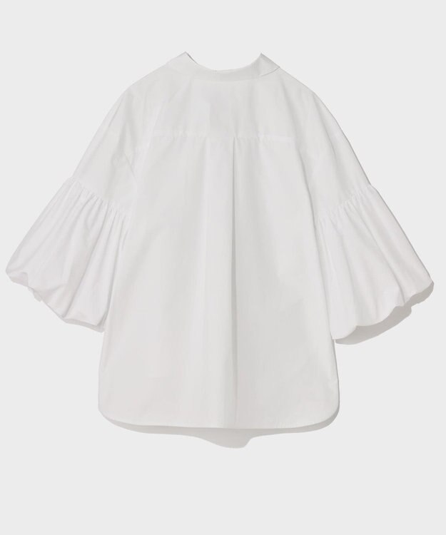 GRACE CONTINENTAL バルーンスリーブシャツ ホワイト