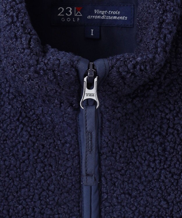 23区GOLF 【WOMEN】ボアベスト ネイビー系