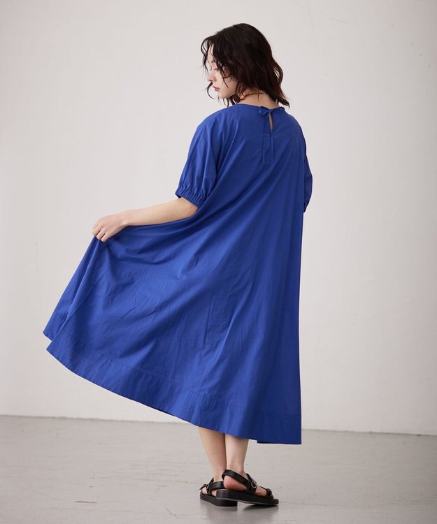 J.PRESS YORK STREET 【WOMEN】ドルマンワンピース ブルー系