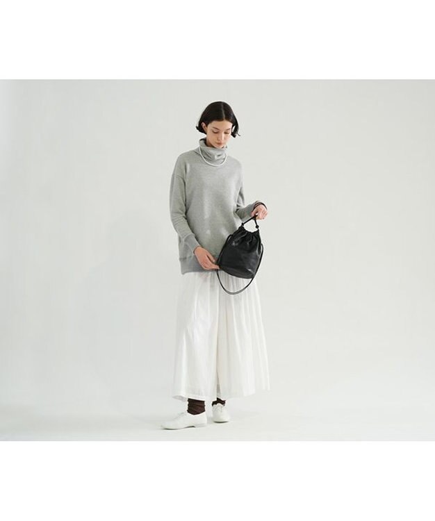 genten サステナブル巾着 大 クロ