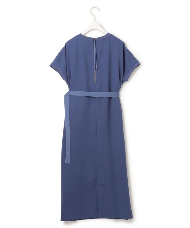 ICB L 【WEB限定・接触冷感・UVケア・速乾・洗える】FluidBackSatin ワンピース ブルーベリー系