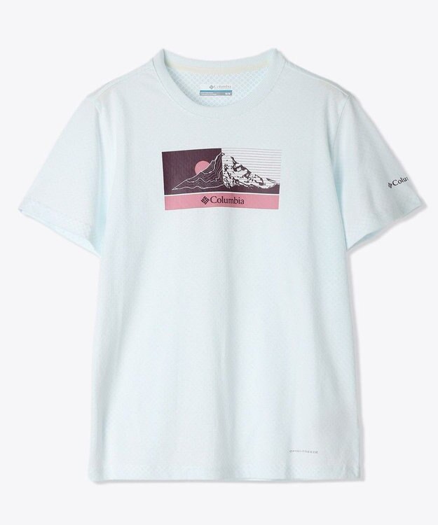 Columbia Columbia/ デルタドリフトグラフィックショートスリーブTシャツ /コロンビア Sea Salt、 Linear Peakscape
