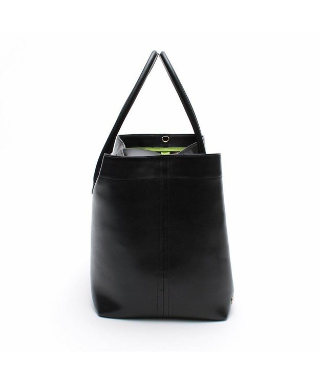 A.D.M.J. 【撥水】リバティソフト34ｃｍ中仕切 トート ブラック