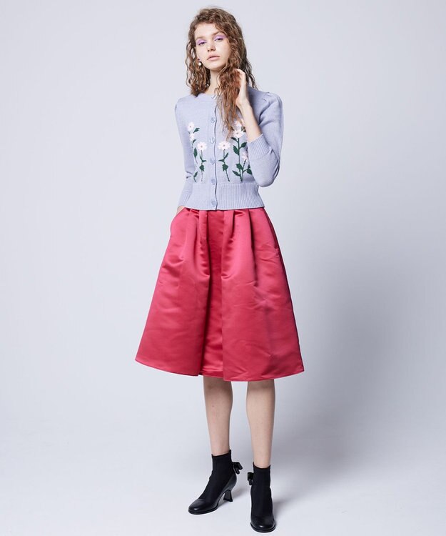 TOCCA 【洗える】CRYSTAL RIVER スカート オールドローズ系