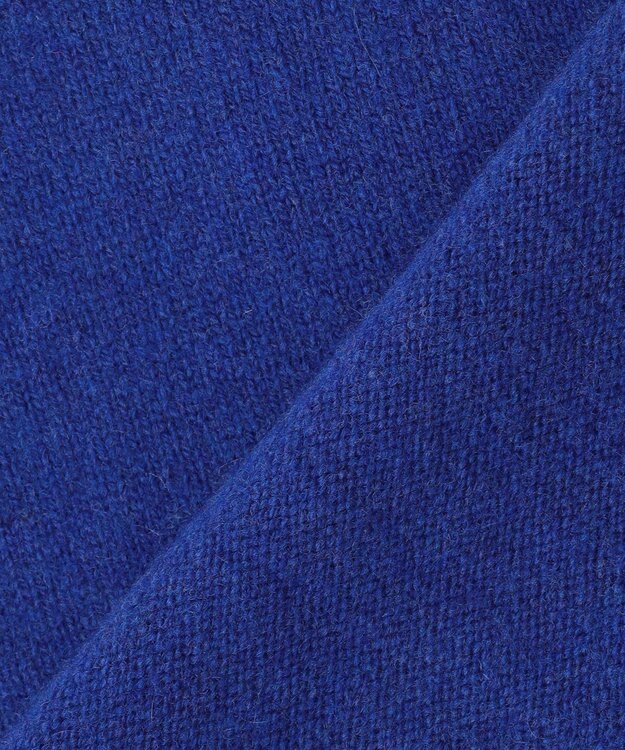 J.PRESS YORK STREET 【UNISEX】:ウールカシミヤ ハーフジップニット ブルー系