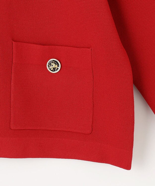 組曲 【組曲×setsuko sagittaire】サジテール釦ニットジャケット レッド系