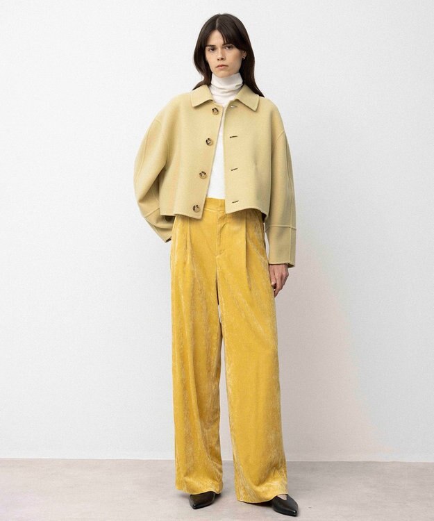 NAVE ブライトベロア パンツ イエロー系