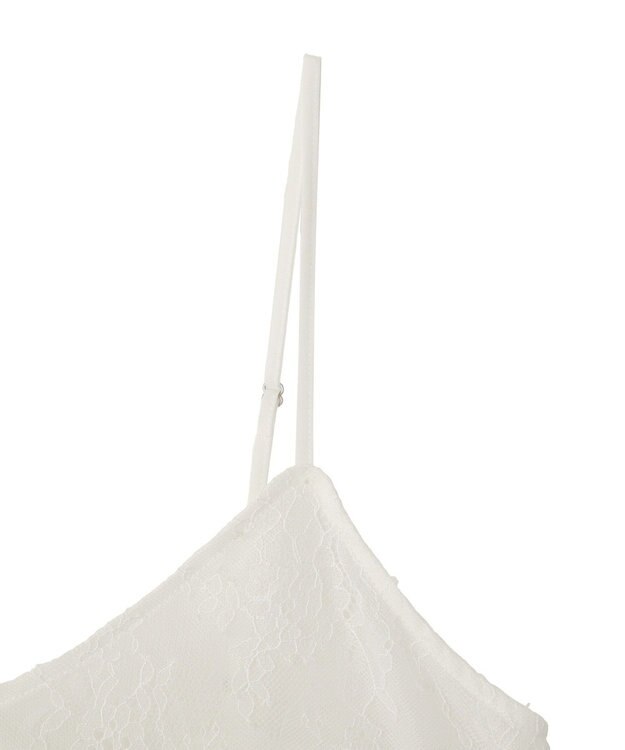 earth music&ecology フリンジレースバックリボンキャミ Off White