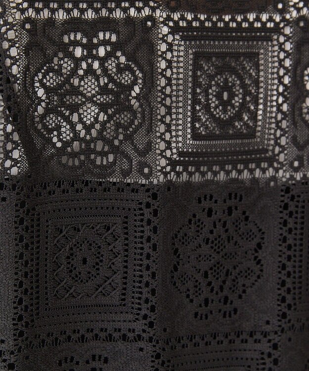 AMERICAN HOLIC 【2点セット】ロングレースジレ+サロペット Black