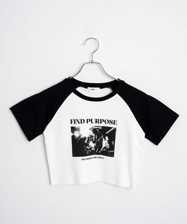 WEGO ラグランちびT ホワイトその他