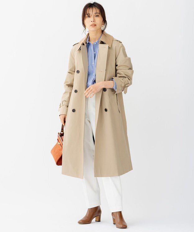 23区 【CLASSY.12月号掲載】TRストレッチギャバ テーパード パンツ アイボリー