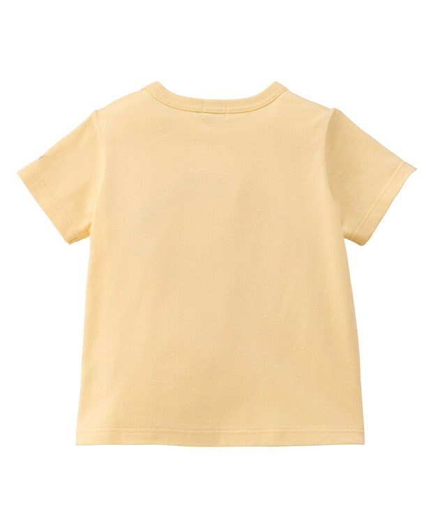 MIKI HOUSE HOT BISCUITS 【70-120cm】ロゴシリーズ 半袖Tシャツ 黄