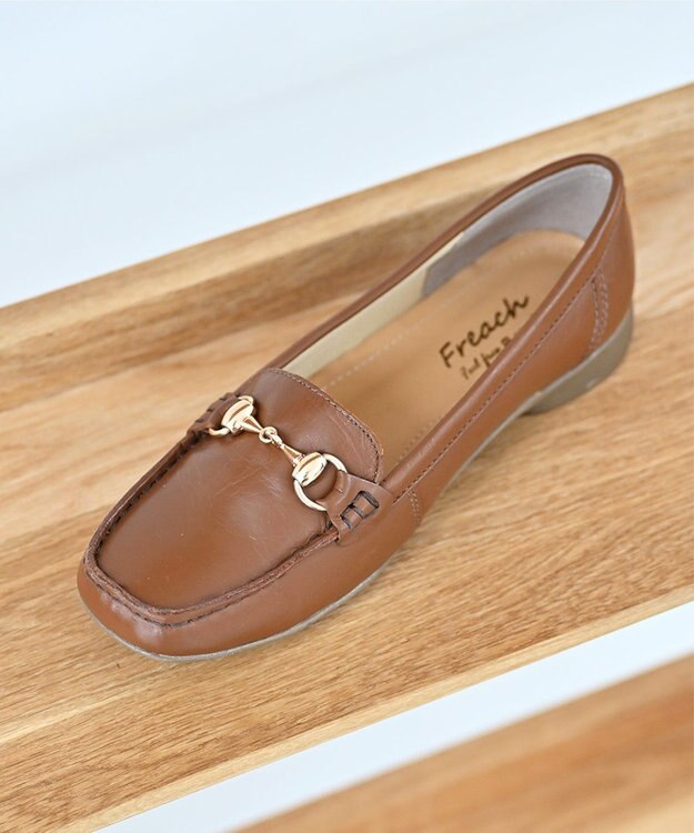 Pointer 本革ビットローファードライビングシューズ ライトブラウン